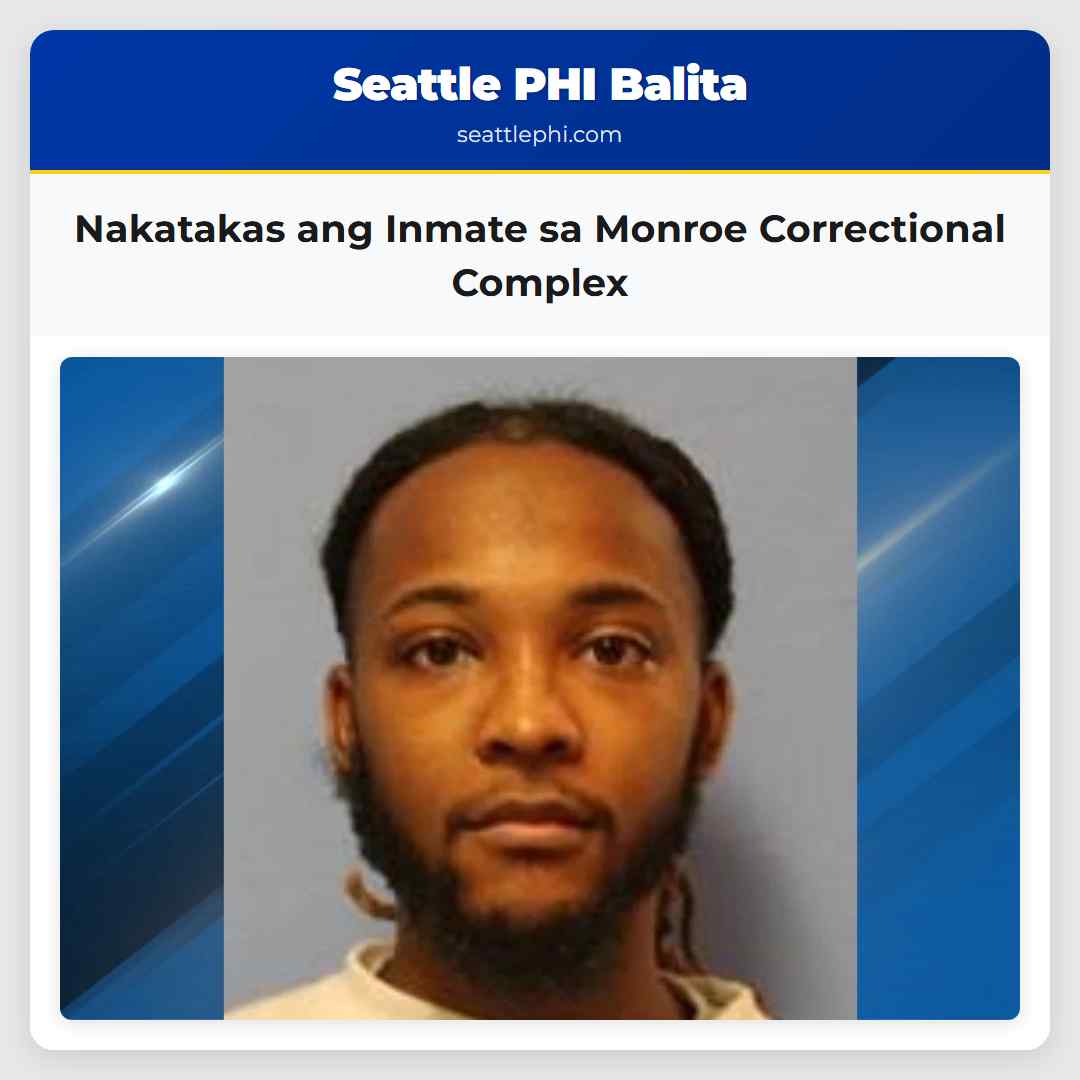 Nakatakas ang Inmate sa Monroe Correctional Complex