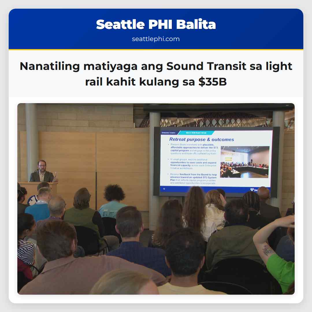Nanatiling matiyaga ang Sound Transit sa light