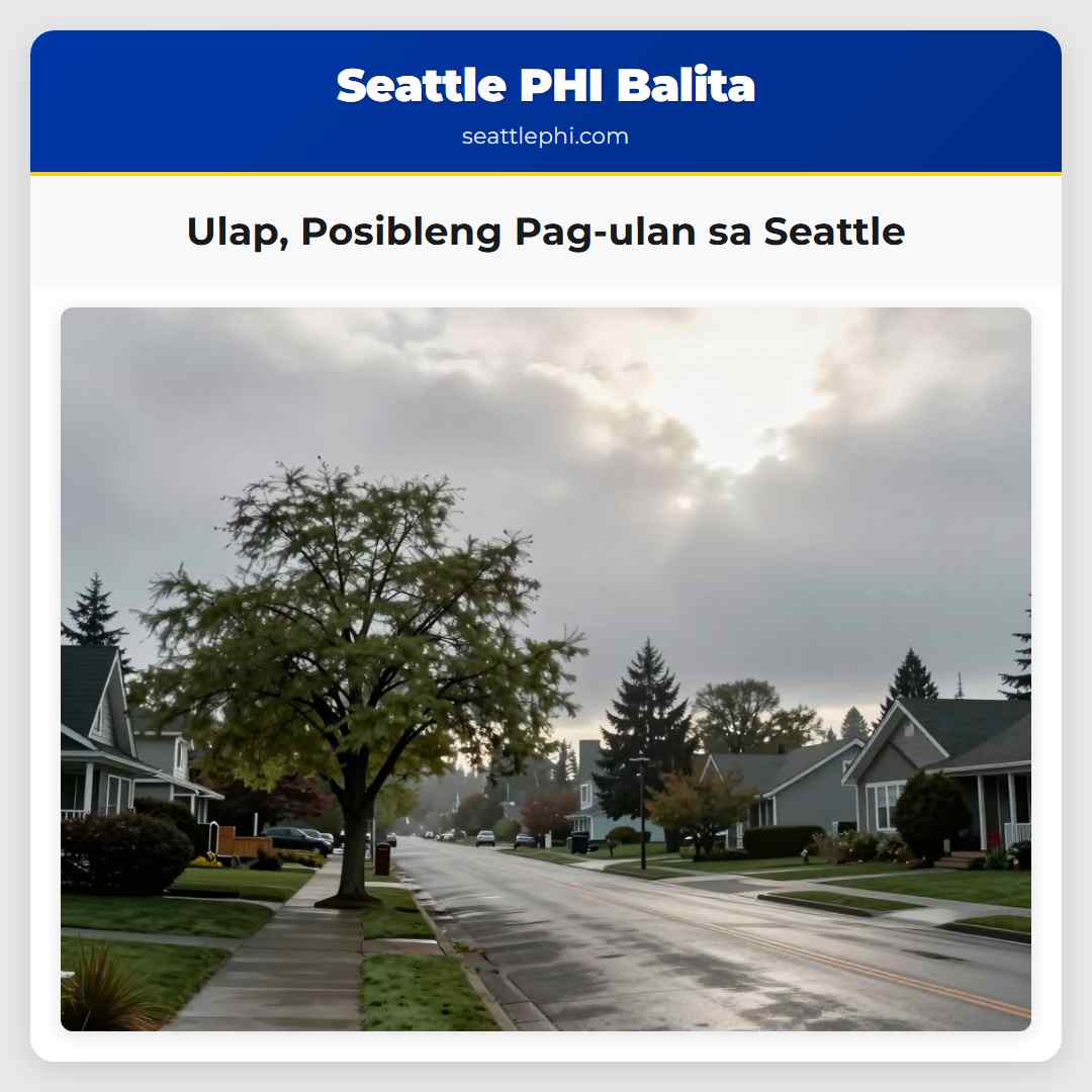 Ulap Posibleng Pag-ulan sa Seattle