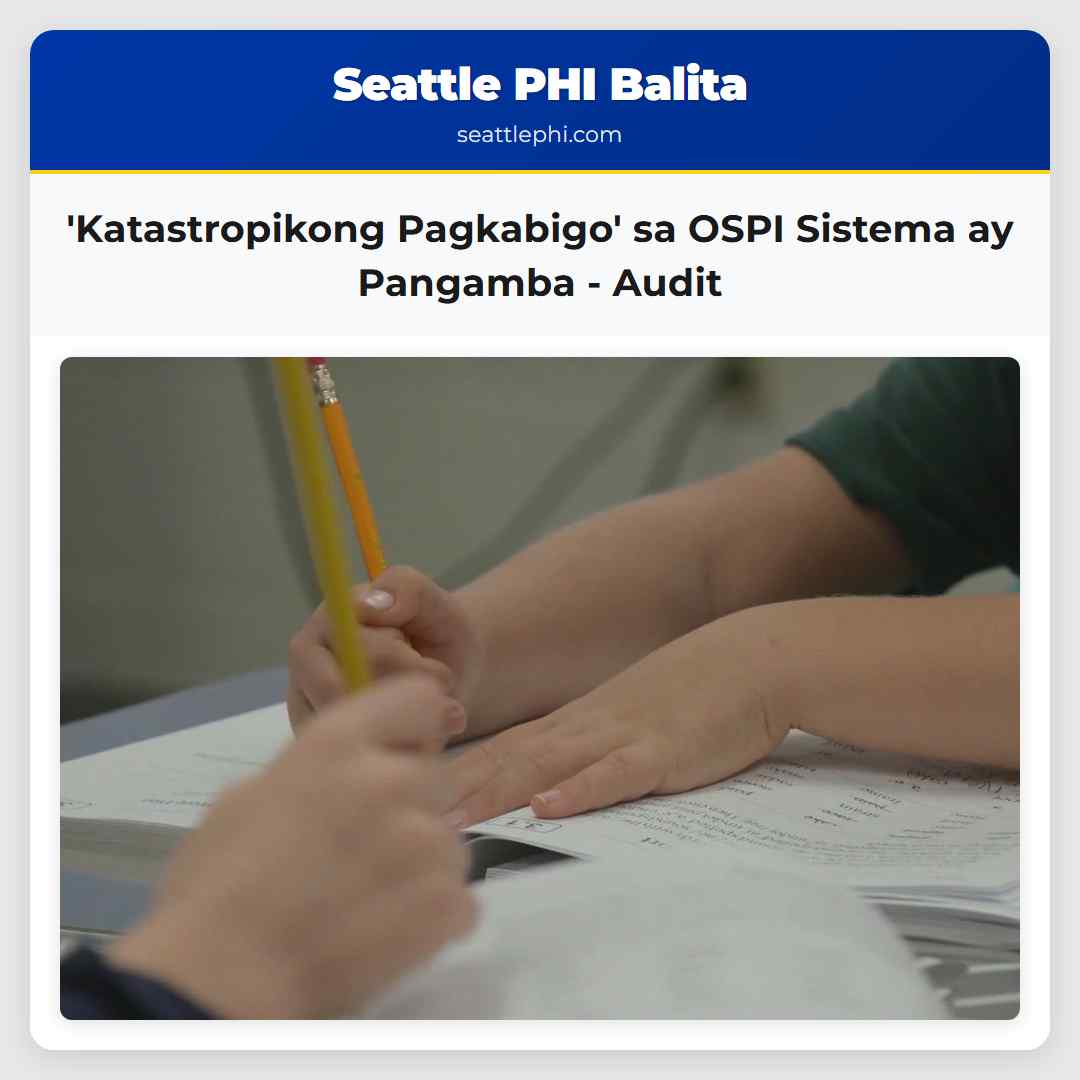 Katastropikong Pagkabigo sa OSPI Sistema ay Pangamba – Audit