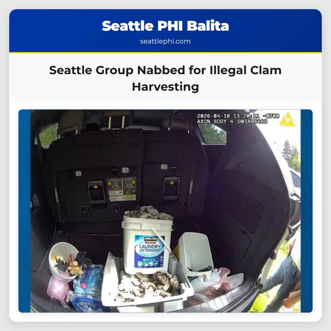 Seattle Group Nabbed for Illegal Clam Harvesting