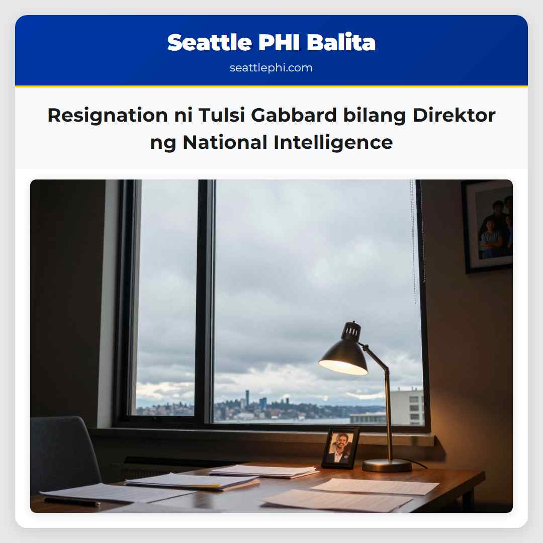 Resignation ni Tulsi Gabbard bilang Direktor ng National Intelligence
