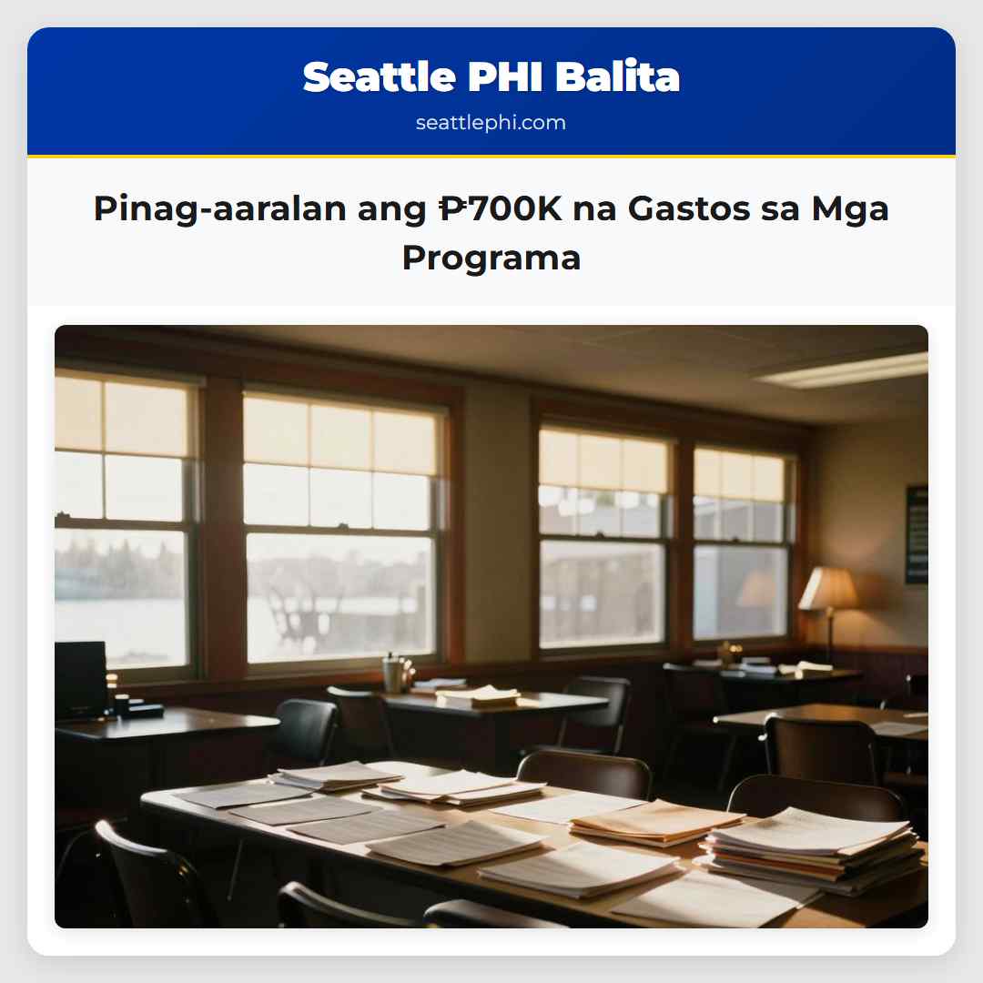 Pinag-aaralan ang ₱700K na Gastos sa Mga Programa