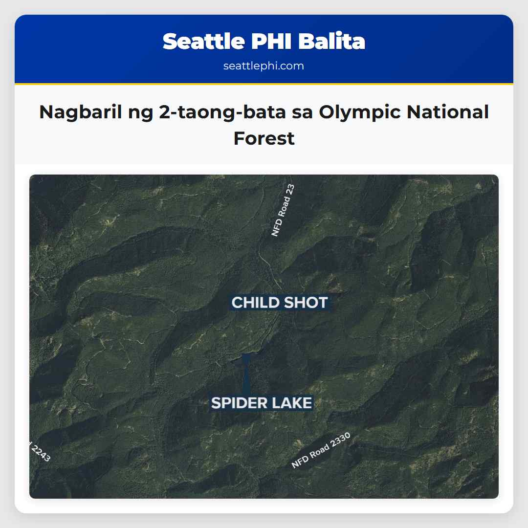 Nagbaril ng 2-taong-bata sa Olympic National