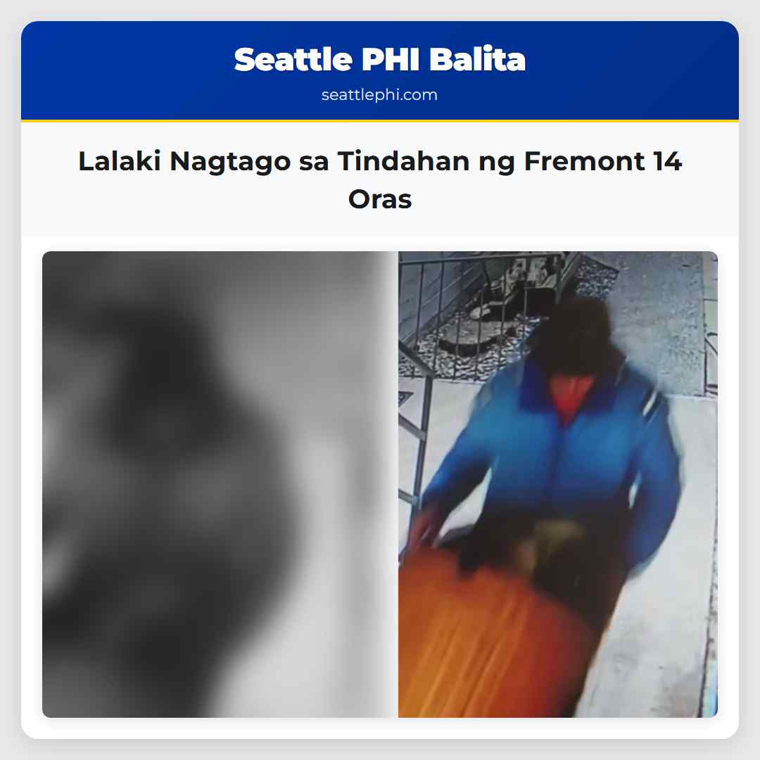 Lalaki Nagtago sa Tindahan ng Fremont 14 Oras