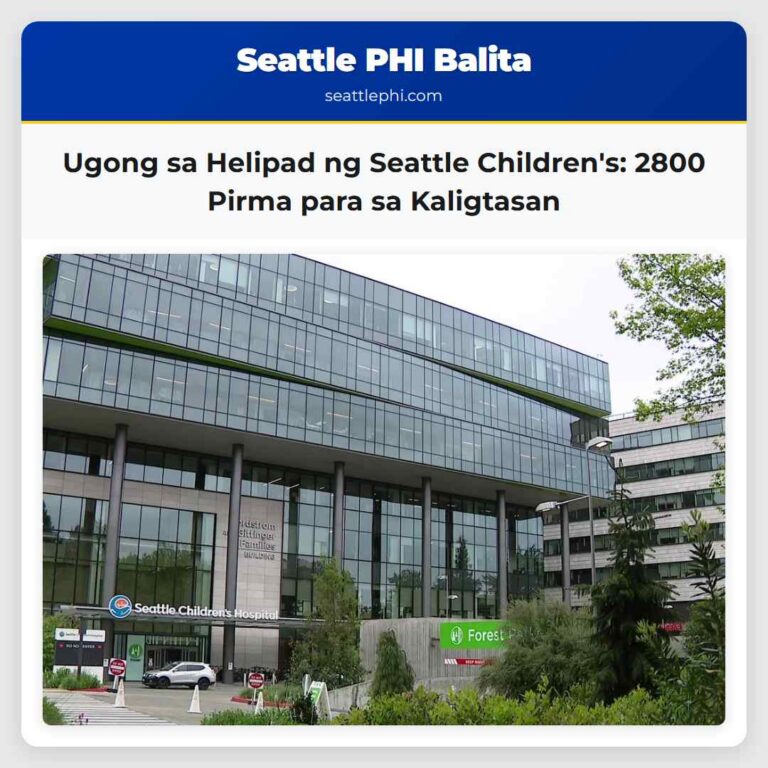 Ugong sa Helipad ng Seattle Childrens 2800 Pirma para sa Kaligtasan