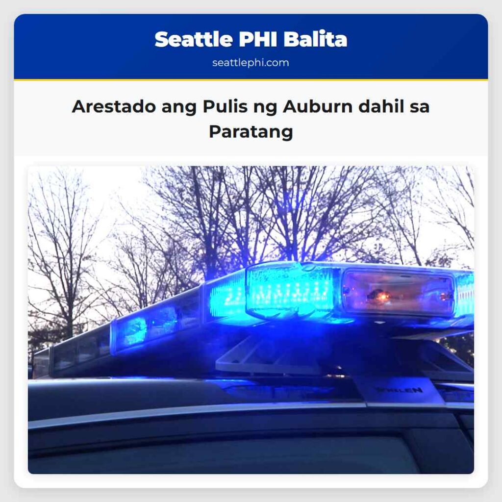 Arestado ang Pulis ng Auburn dahil sa Paratang