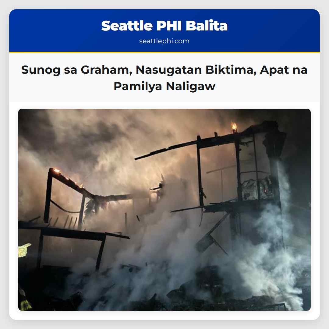 Sunog sa Graham Nasugatan Biktima Apat na Pamilya Naligaw