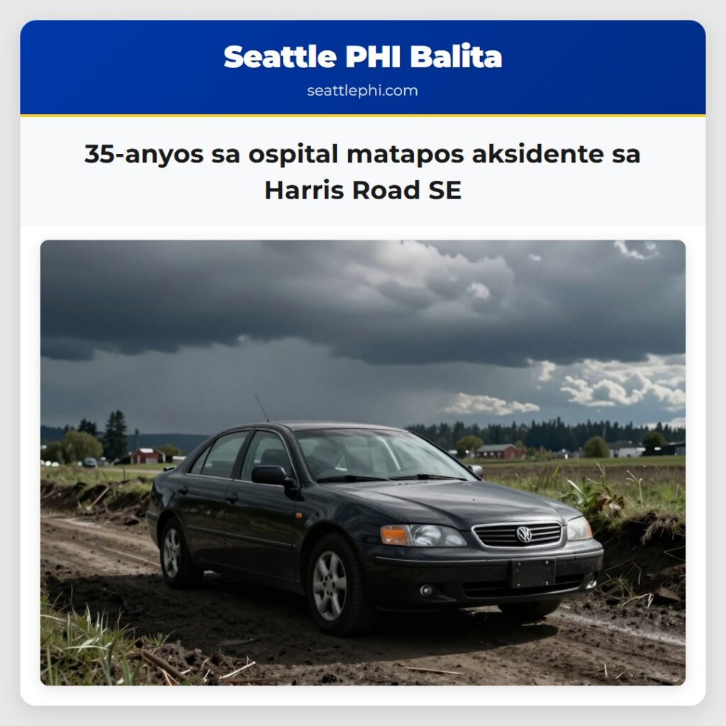 35-anyos sa ospital matapos aksidente sa Harris