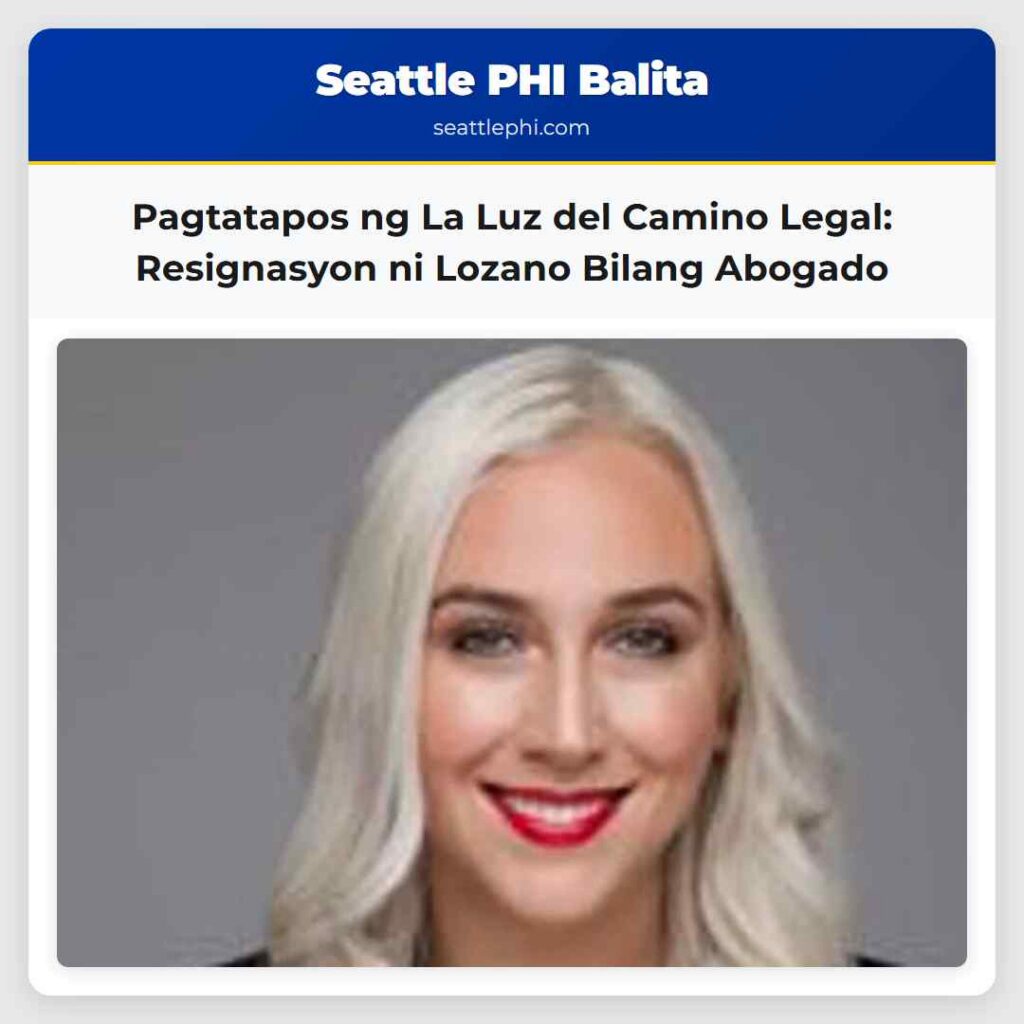 Pagtatapos ng La Luz del Camino Legal:
