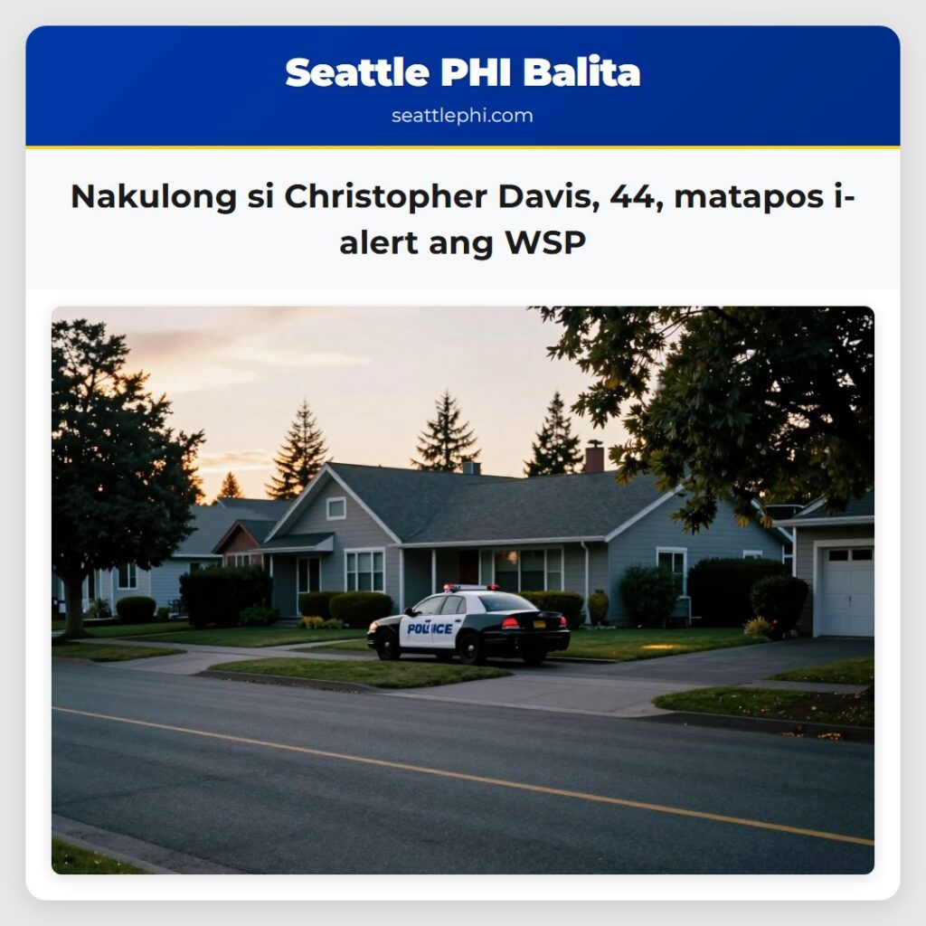 Nakulong si Christopher Davis, 44, matapos
