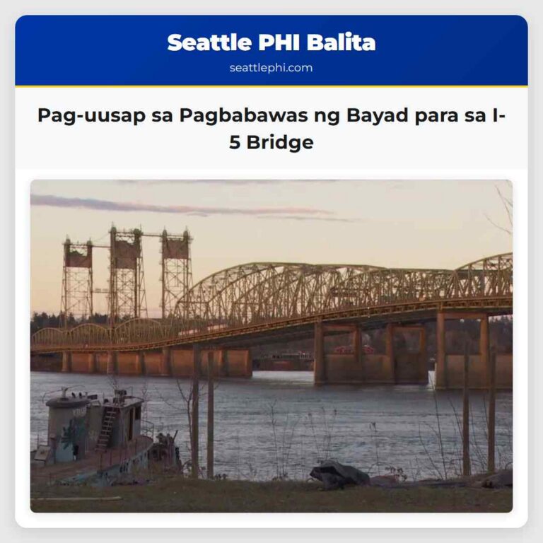 Pag-uusap sa Pagbabawas ng Bayad para sa I-5 Bridge