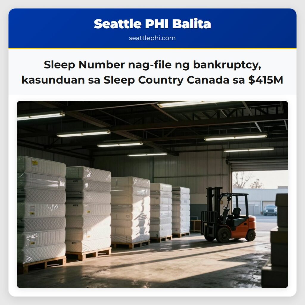 Sleep Number nag-file ng bankruptcy, kasunduan sa