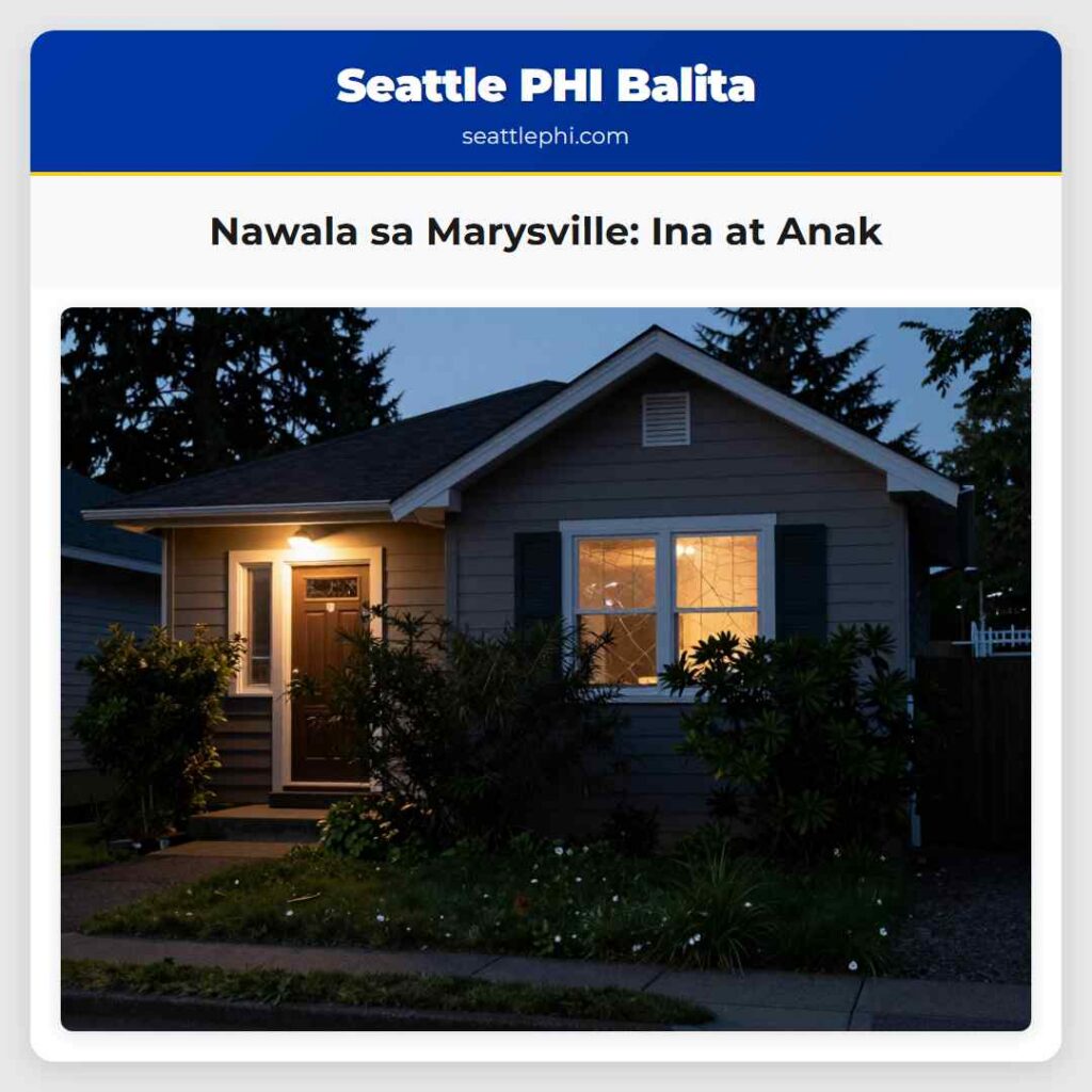 Nawala sa Marysville: Ina at Anak