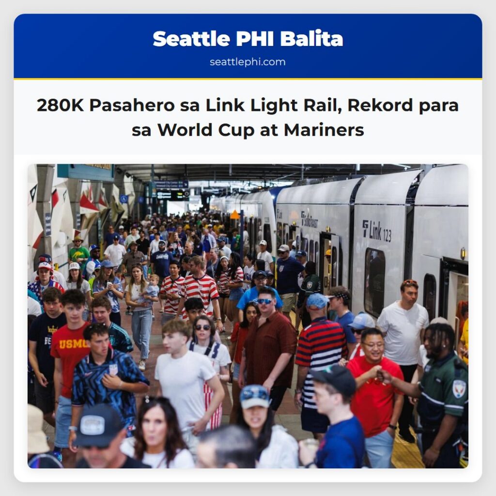 280K Pasahero sa Link Light Rail, Rekord para sa