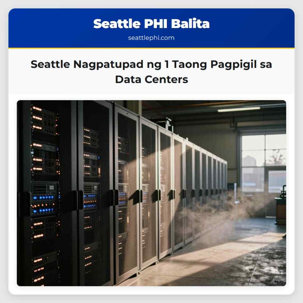 Seattle Nagpatupad ng 1 Taong Pagpigil sa Data