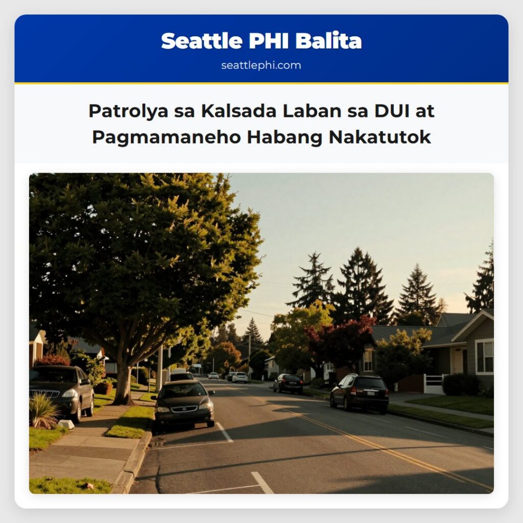 Patrolya sa Kalsada Laban sa DUI at Pagmamaneho