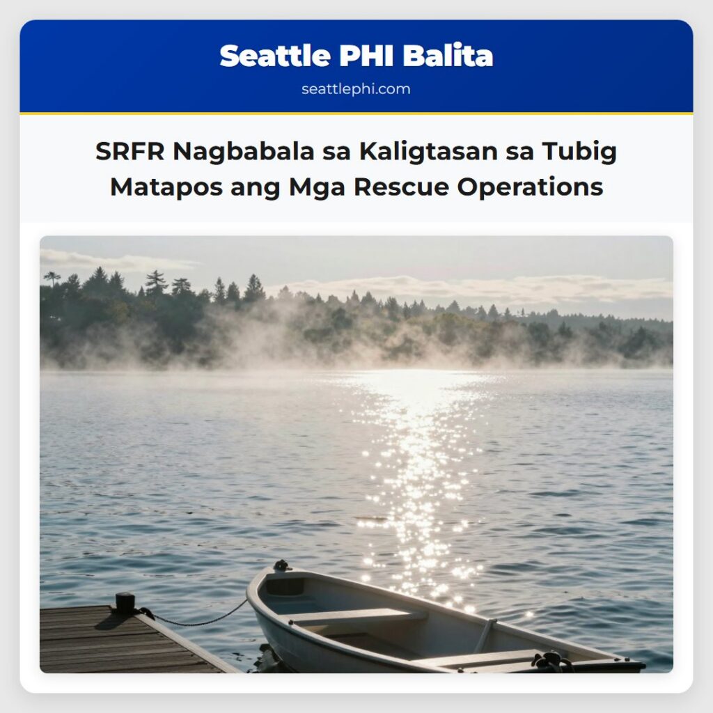 SRFR Nagbabala sa Kaligtasan sa Tubig Matapos ang