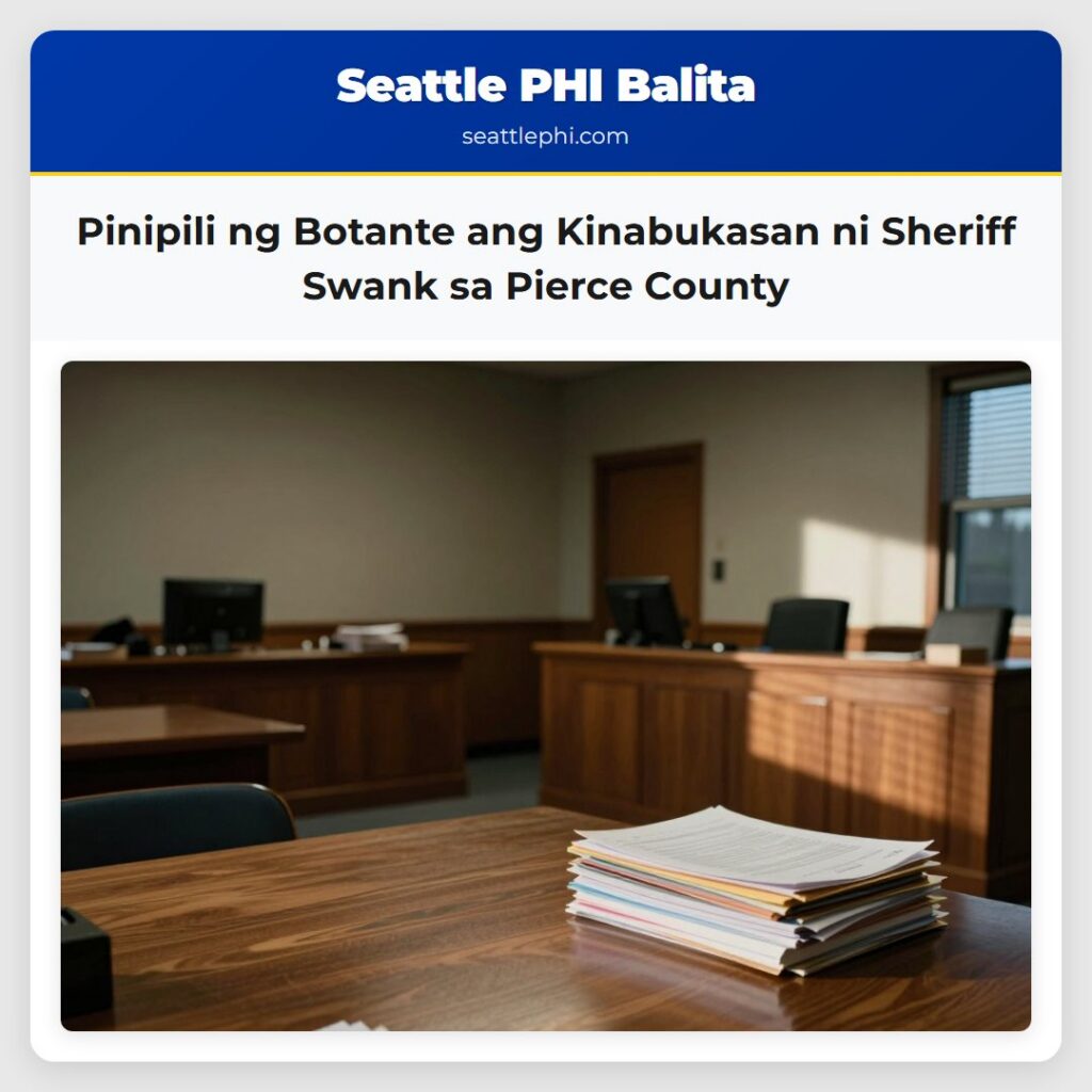 Pinipili ng Botante ang Kinabukasan ni Sheriff