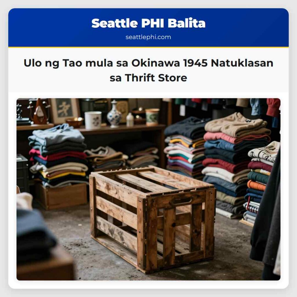 Ulo ng Tao mula sa Okinawa 1945 Natuklasan sa