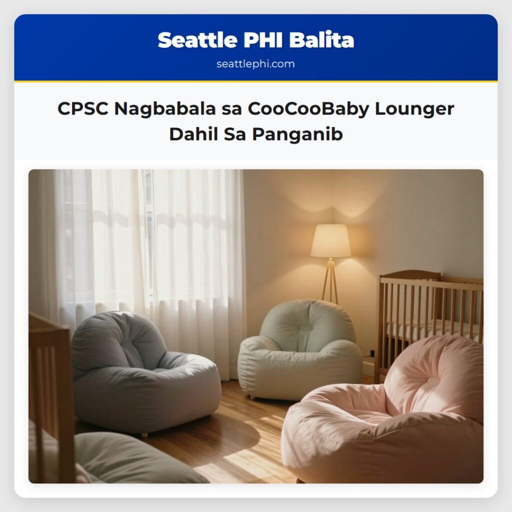 CPSC Nagbabala sa CooCooBaby Lounger Dahil Sa