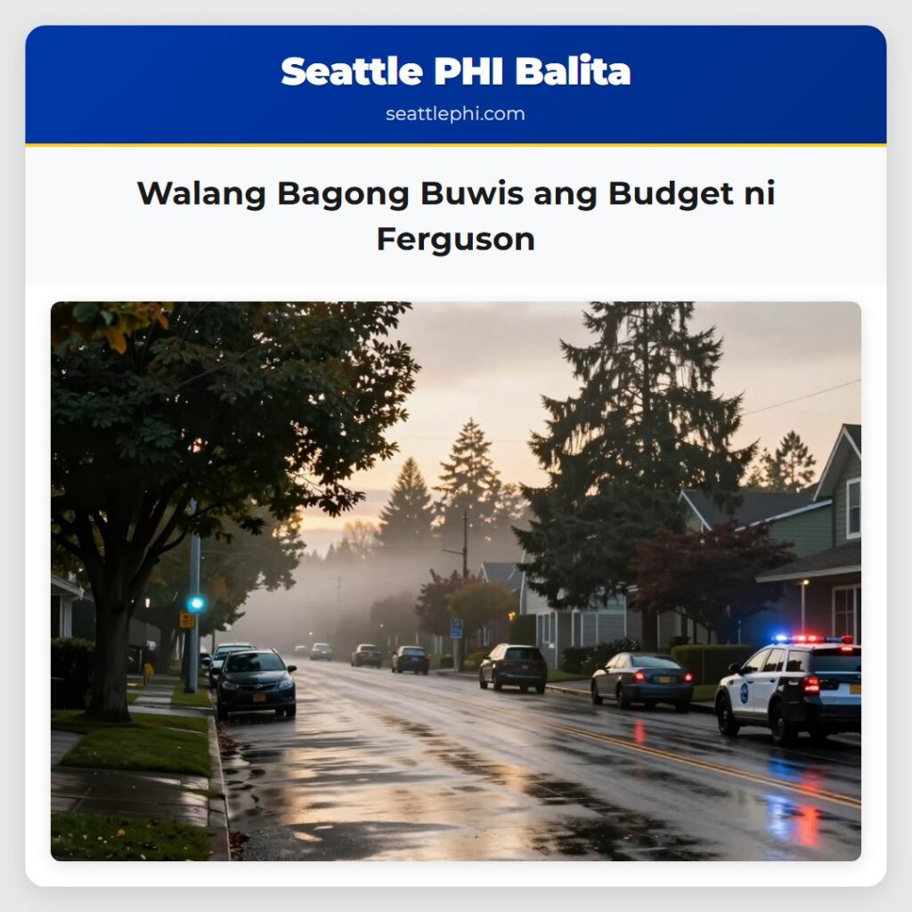 Walang Bagong Buwis ang Budget ni Ferguson