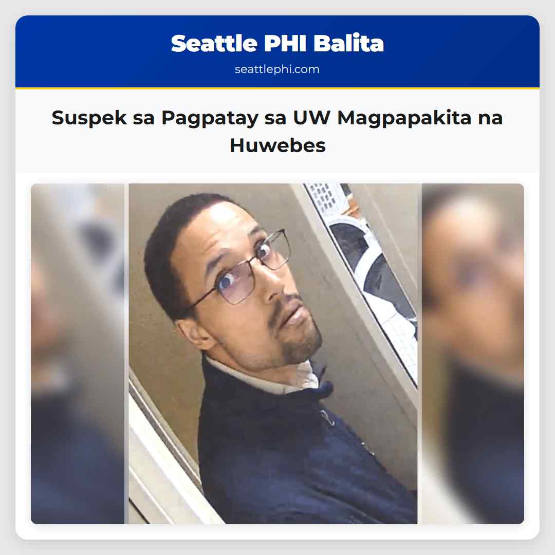 Suspek sa Pagpatay sa UW Magpapakita na Huwebes