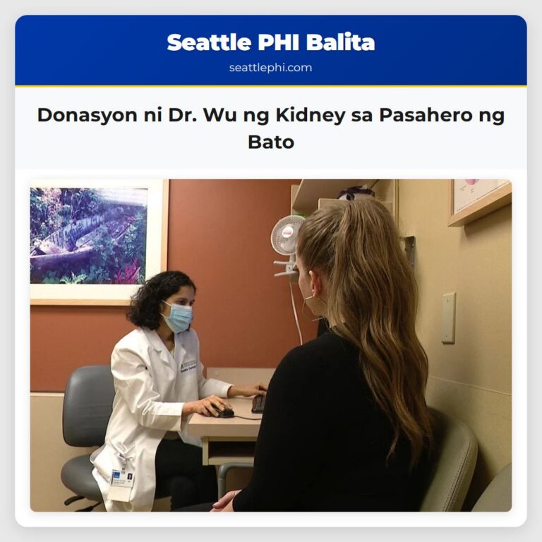 Donasyon ni Dr. Wu ng Kidney sa Pasahero ng Bato