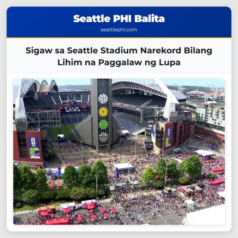 Sigaw sa Seattle Stadium Narekord Bilang Lihim na Paggalaw ng Lupa