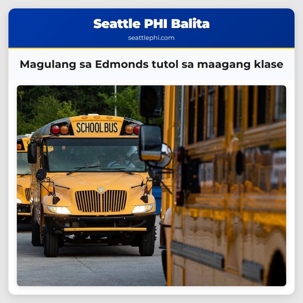Magulang sa Edmonds tutol sa maagang klase