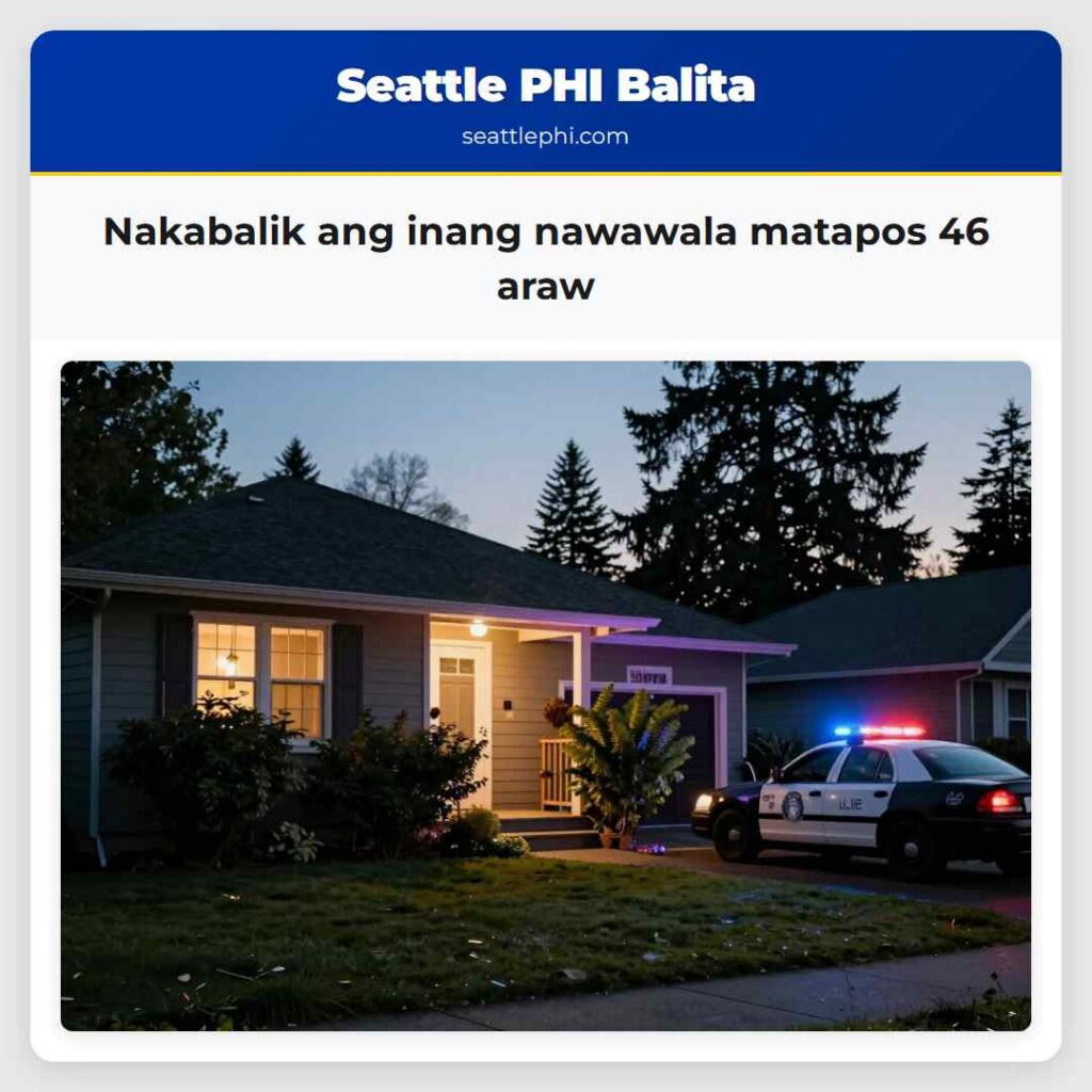 Nakabalik ang inang nawawala matapos 46 araw