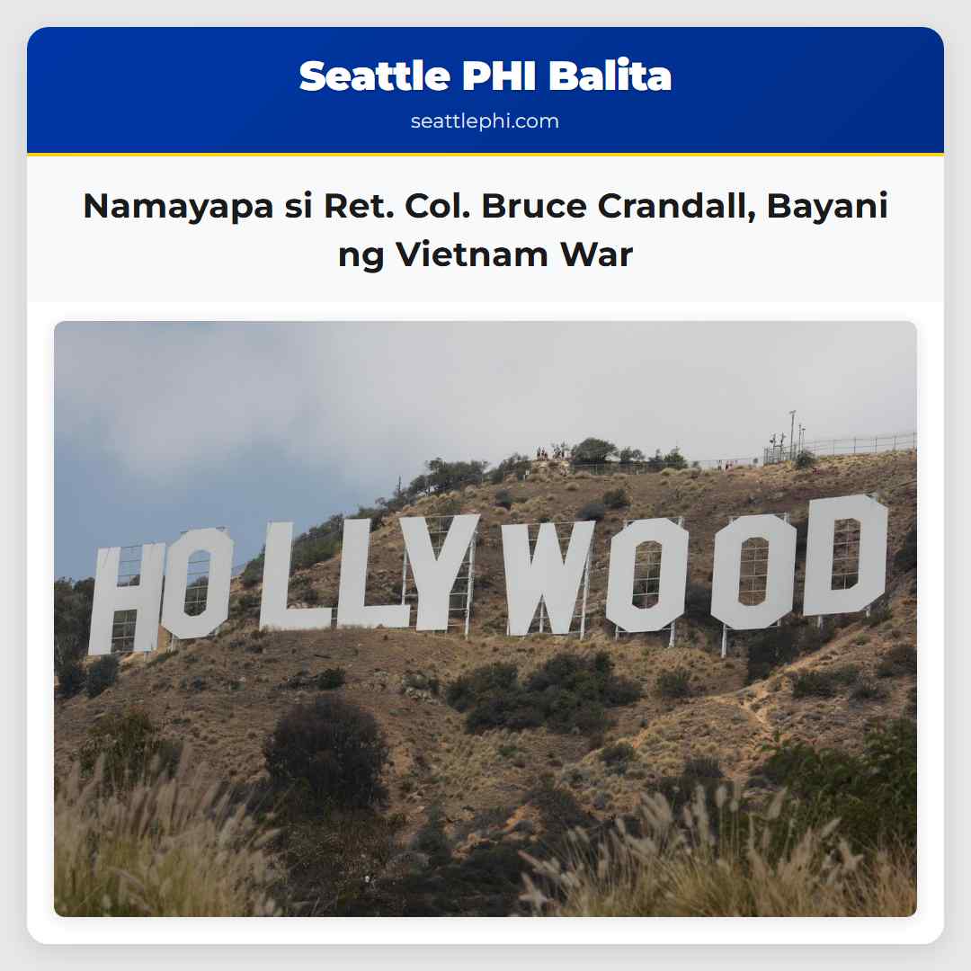 Namayapa si Ret. Col. Bruce Crandall Bayani ng Vietnam War