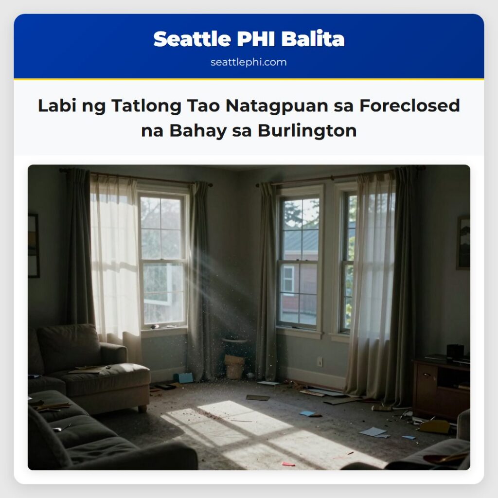 Labi ng Tatlong Tao Natagpuan sa Foreclosed na