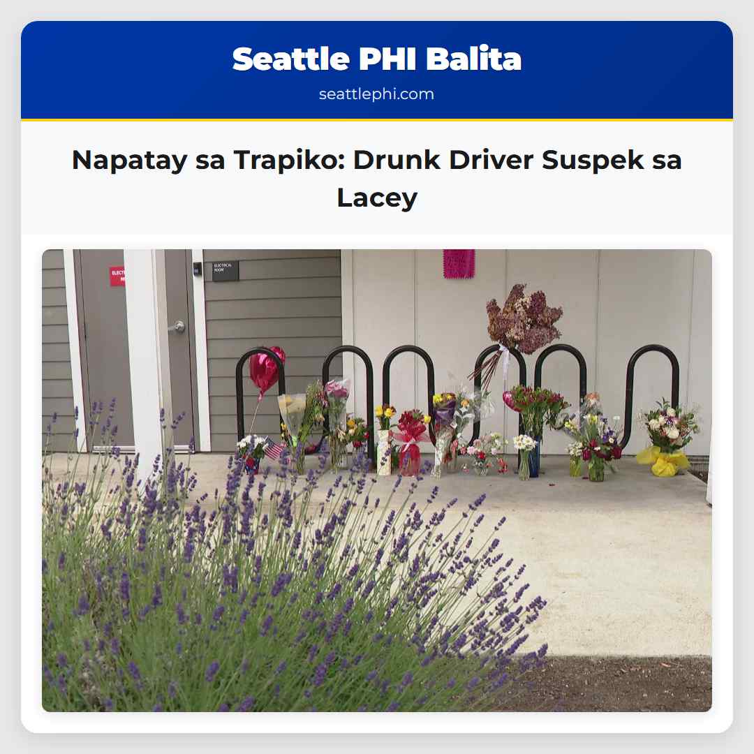 Napatay sa Trapiko Drunk Driver Suspek sa Lacey