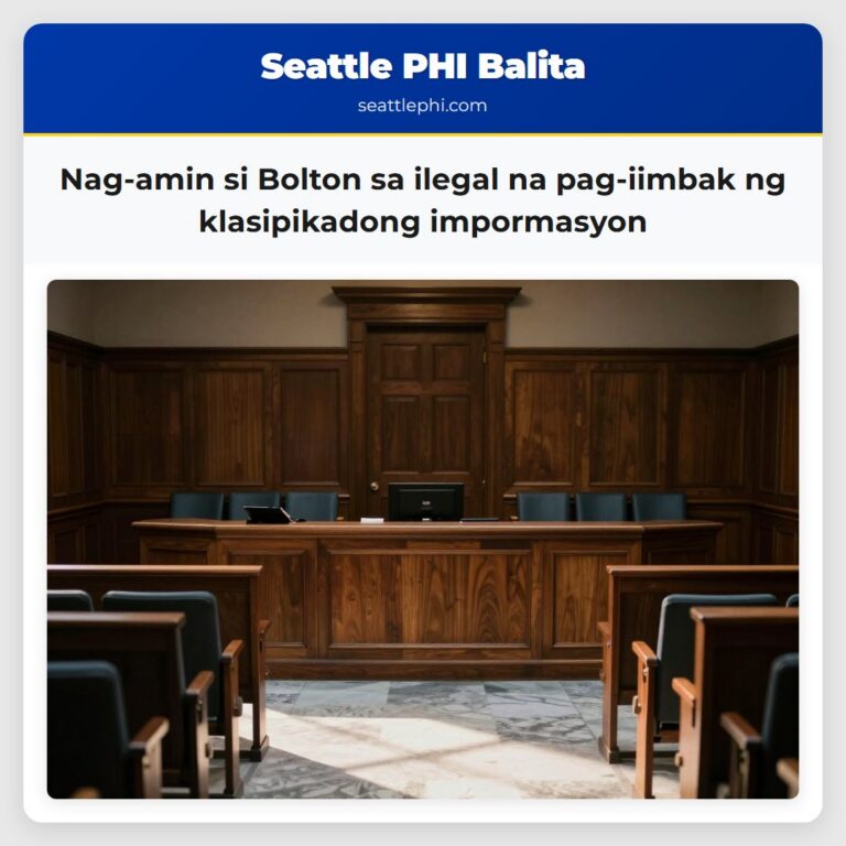 Nag-amin si Bolton sa ilegal na pag-iimbak ng klasipikadong impormasyon
