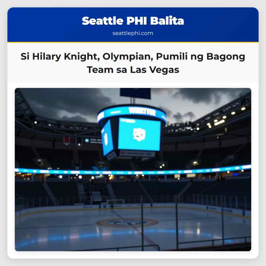Si Hilary Knight, Olympian, Pumili ng Bagong Team