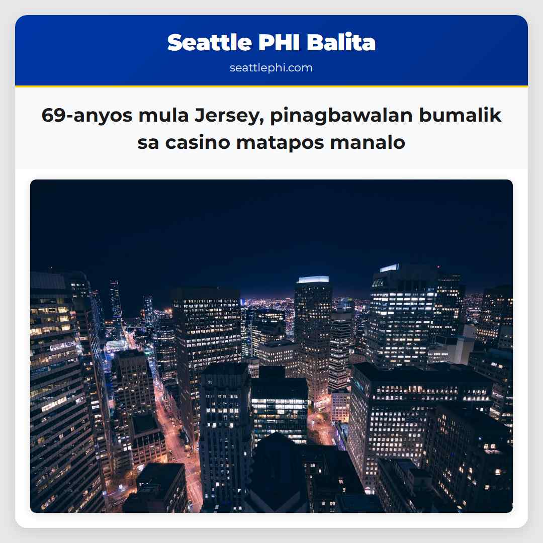 69-anyos mula Jersey pinagbawalan bumalik sa casino matapos manalo