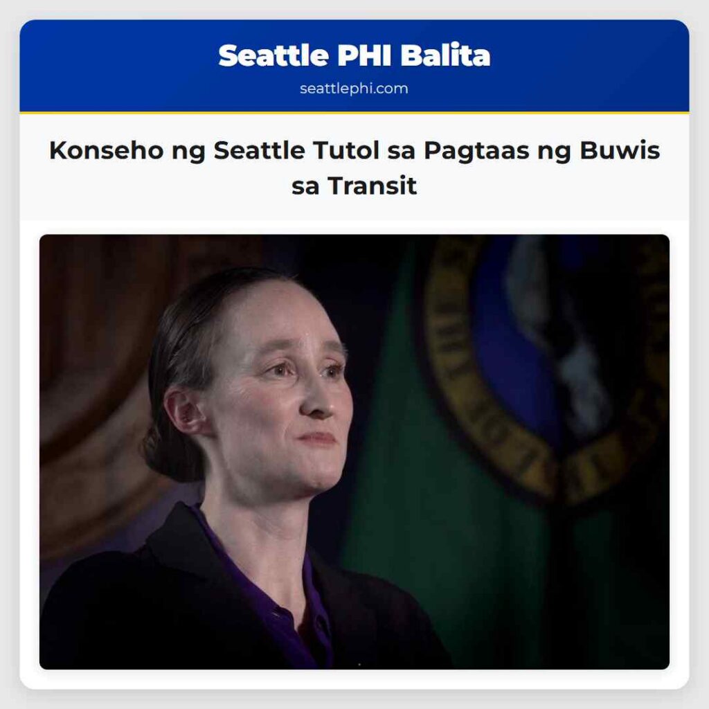 Konseho ng Seattle Tutol sa Pagtaas ng Buwis sa