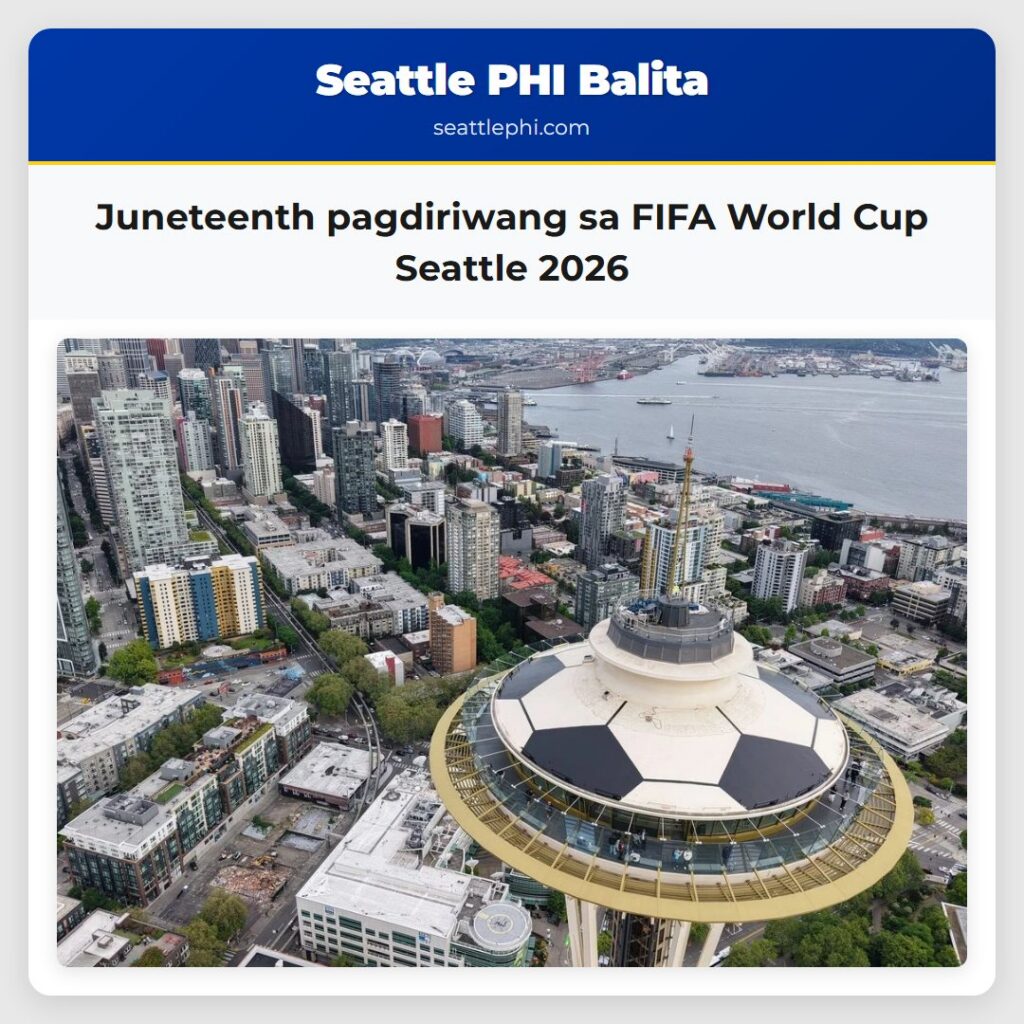 Juneteenth pagdiriwang sa FIFA World Cup Seattle