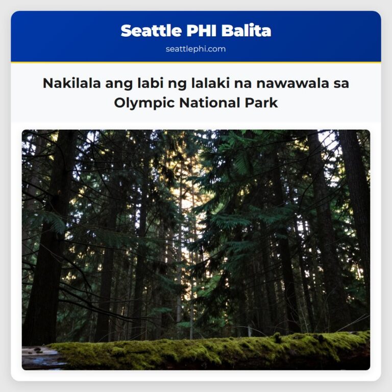 Nakilala ang labi ng lalaki na nawawala sa Olympic National Park
