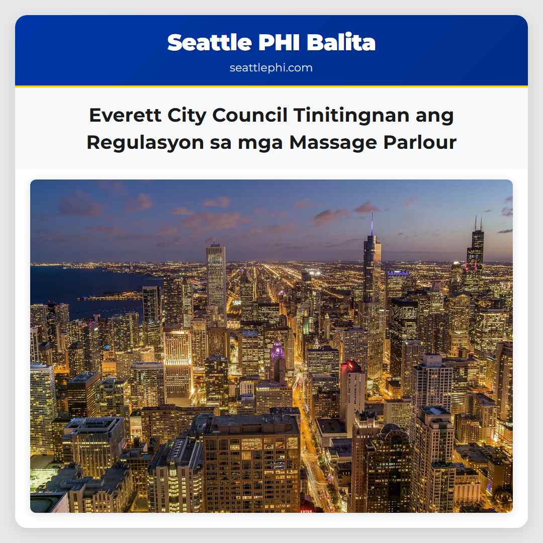 Everett City Council Tinitingnan ang Regulasyon sa mga Massage Parlour