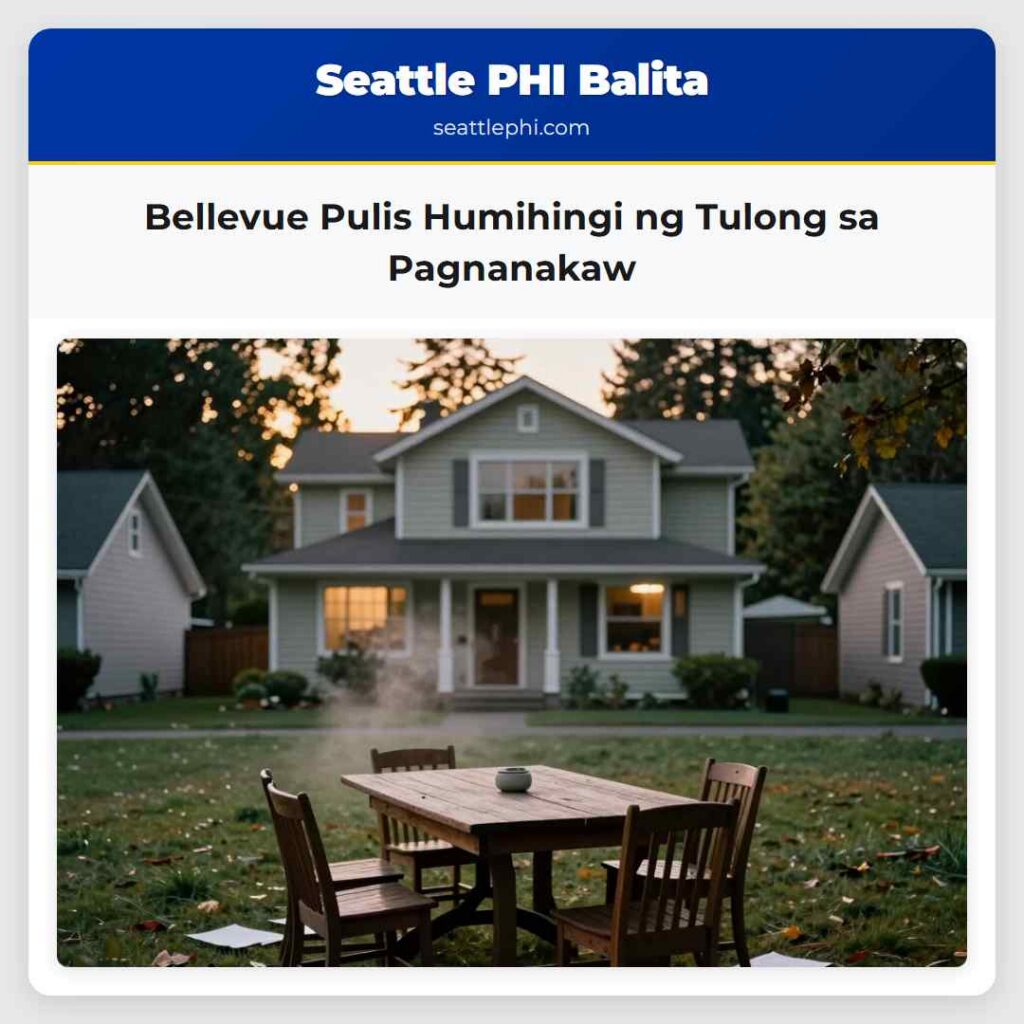 Bellevue Pulis Humihingi ng Tulong sa Pagnanakaw