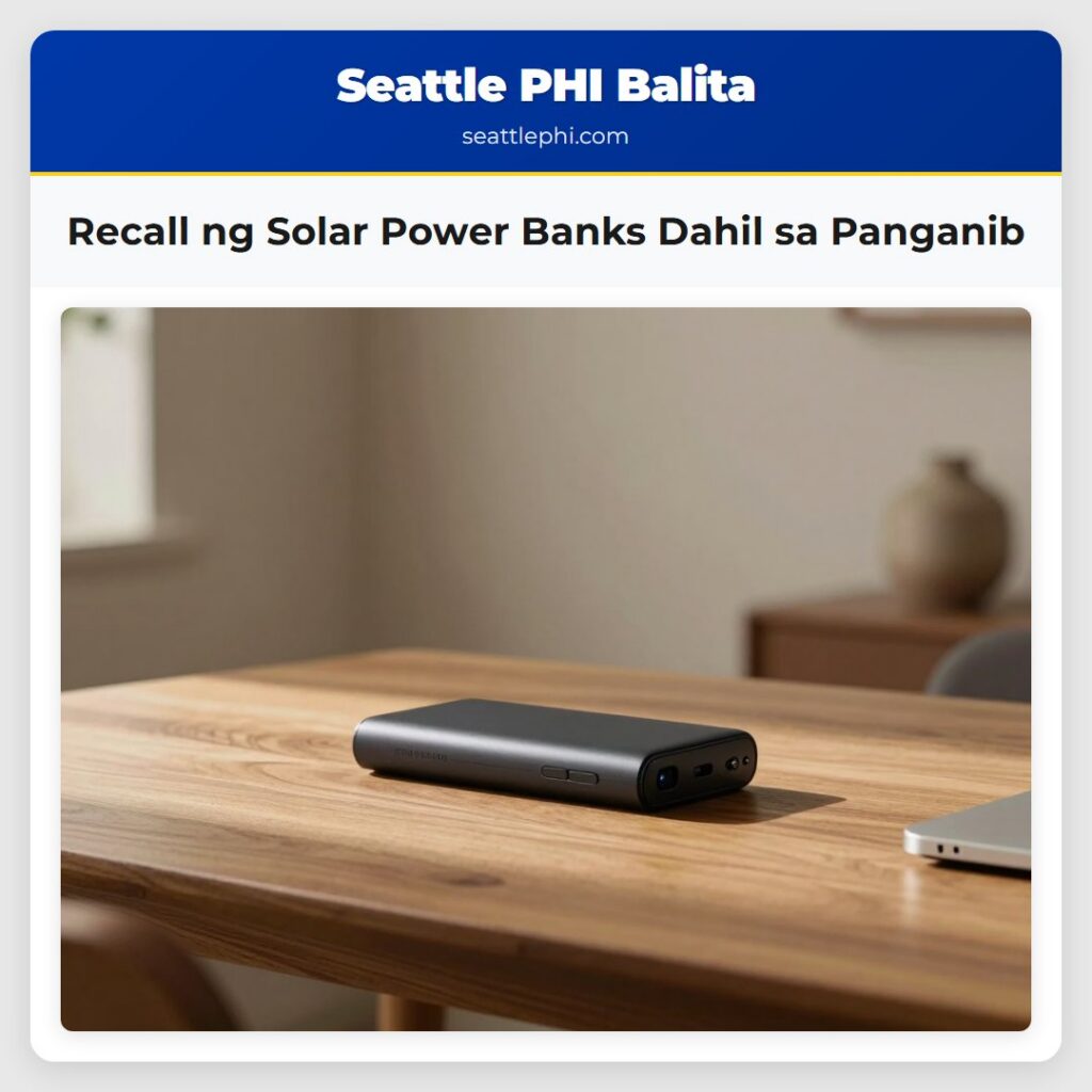 Recall ng Solar Power Banks Dahil sa Panganib