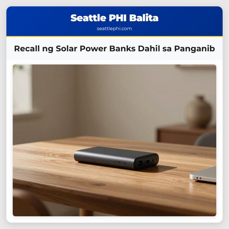 Recall ng Solar Power Banks Dahil sa Panganib