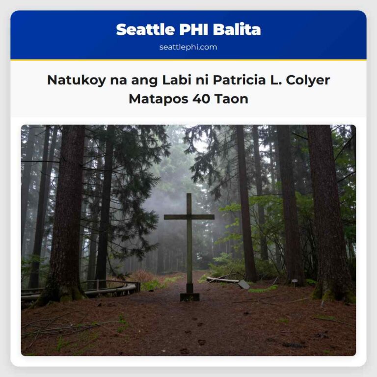 Natukoy na ang Labi ni Patricia L. Colyer Matapos 40 Taon
