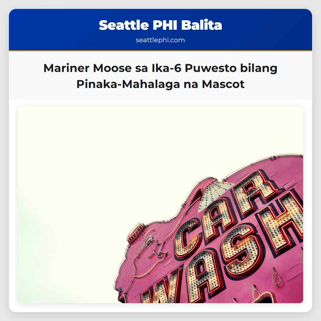 Mariner Moose sa Ika-6 Puwesto bilang Pinaka-Mahalaga na Mascot