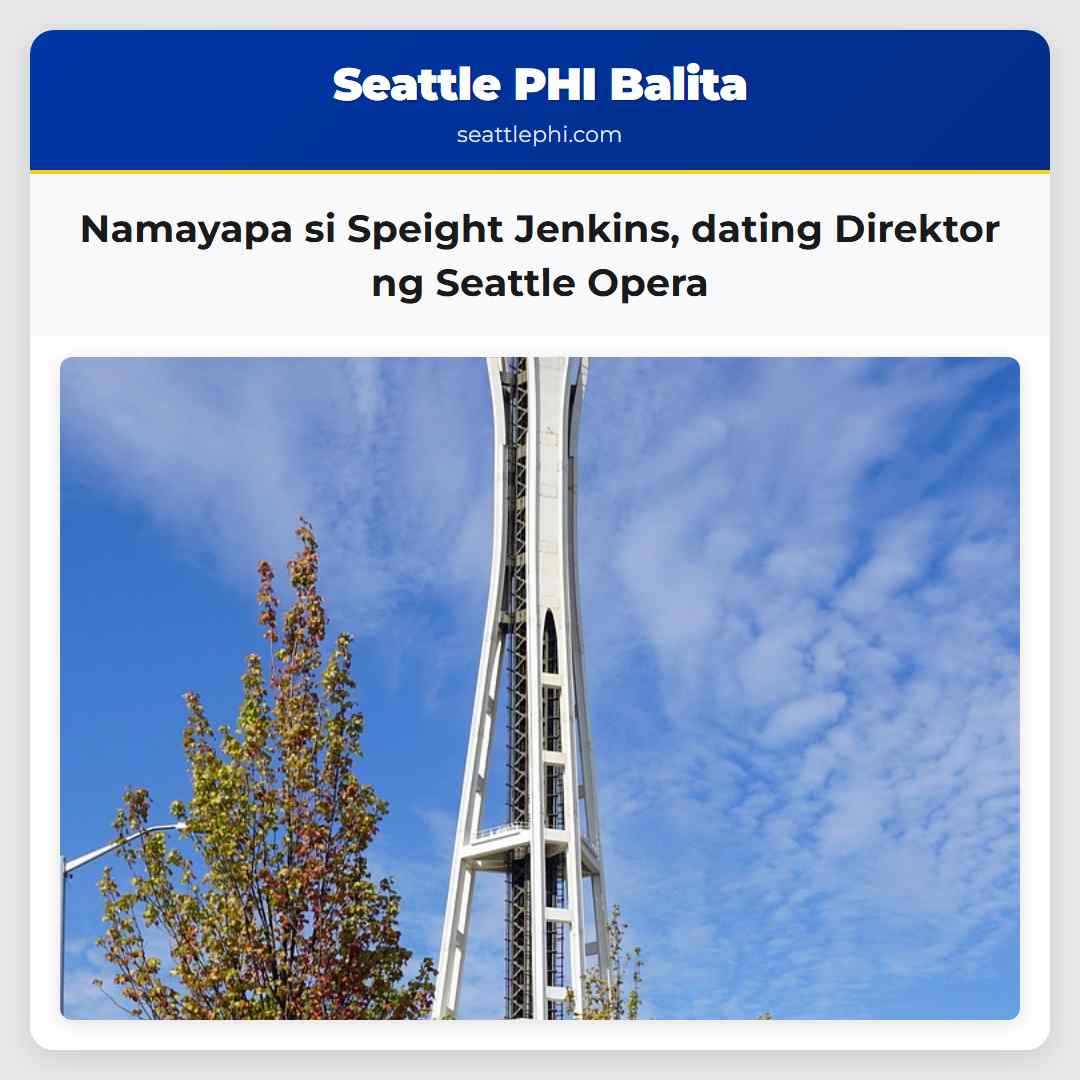 Namayapa si Speight Jenkins, dating Direktor ng
