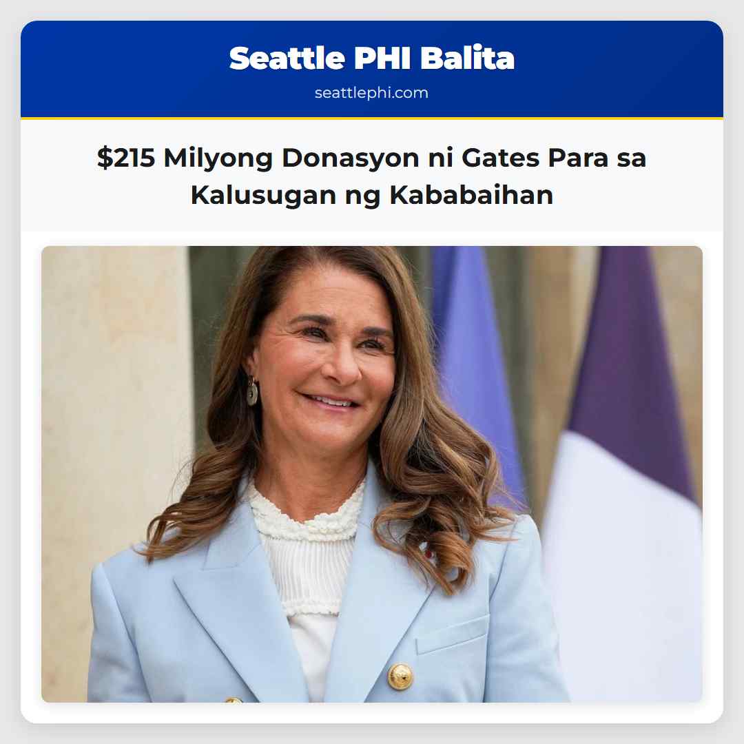 $215 Milyong Donasyon ni Gates Para sa Kalusugan ng Kababaihan
