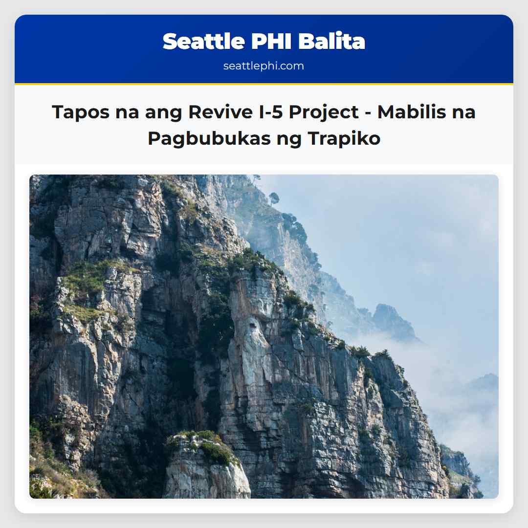 Tapos na ang Revive I-5 Project – Mabilis na Pagbubukas ng Trapiko