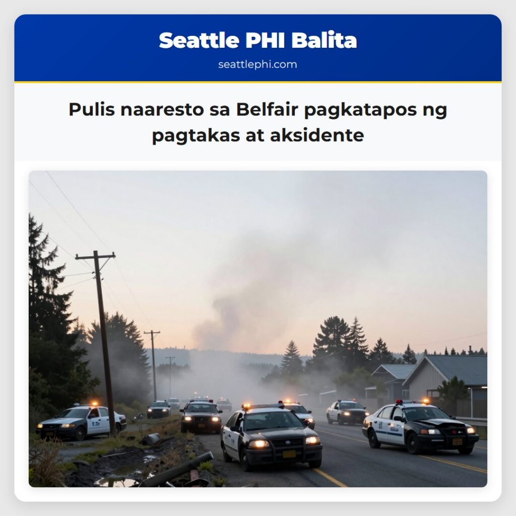 Pulis naaresto sa Belfair pagkatapos ng pagtakas